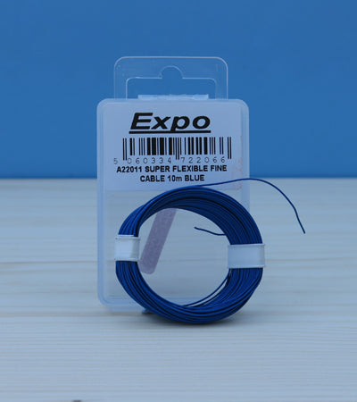 Expo Electrical Very Fine Cable Blue 10 Metres (A22011)