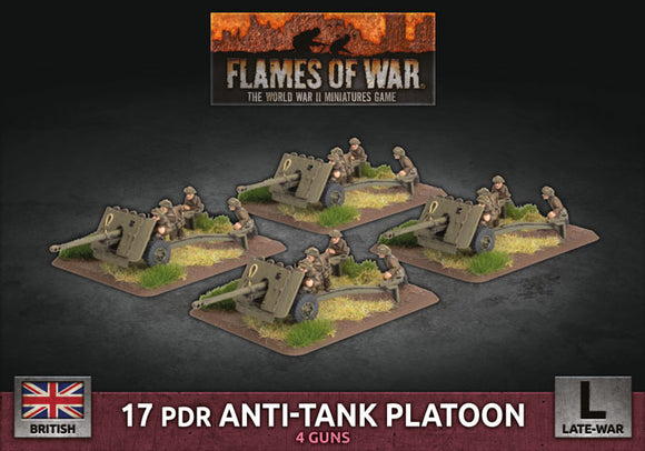 Flames of War Late War British 17 pdr Anti-Tank Platoon (BBX52)