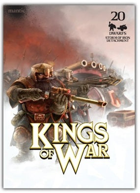 Kings of War 20 Dwarves Storm of Iron Detachment
