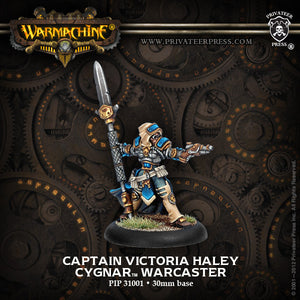 Cygnar Warcaster Captain Victoria Haley (PIP 31001)