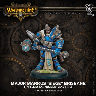 Cygnar Warcaster Major Markus Siege Brisbane (PIP 31032)