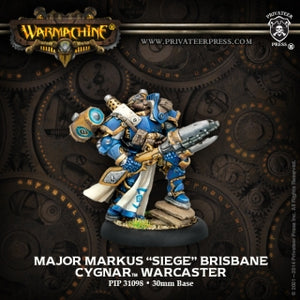 Cygnar Warcaster Major Markus Siege Brisbane (PIP 31098)