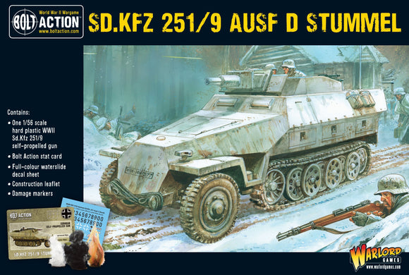 Bolt Action German Sd.Kfz 251/9 Ausf D (Stummel) Half track