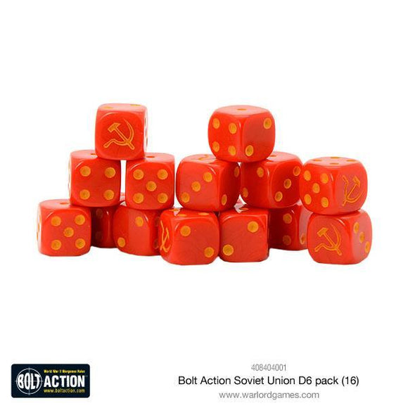 Bolt Action Soviet Union D6 Dice (16)