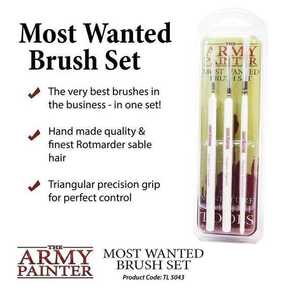 The Army Painter Brushes Most Wanted Brush Set (TL5043)