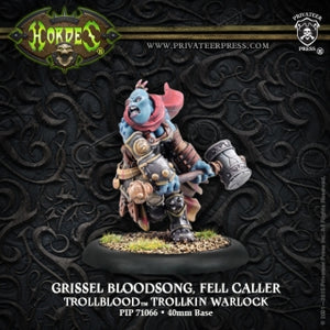 Trollblood Warlock Grissel Bloodsong, Fell Caller (PIP 71066)
