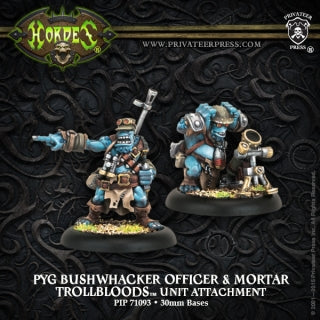 Trollblood Pyg Bushwacker Officer & Mortar (2) (PIP 71093)