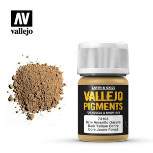 Vallejo Pigments Dark Yellow Ochre 73.103