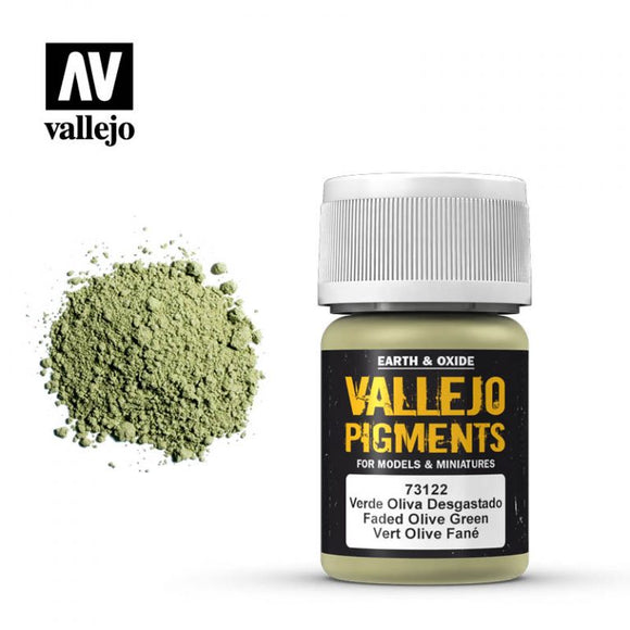 Vallejo Pigment Faded Olive Green 73.122