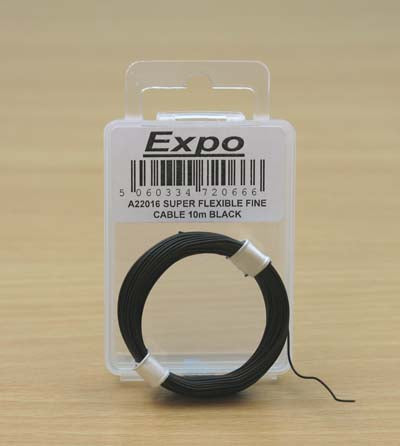 Expo Electricals Very Fine Cable Black (A22016)