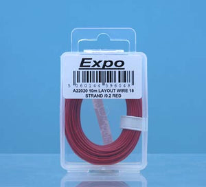 Expo Electrical 10 Meter Roll of 18/0.1mm Cable Red (A22020)