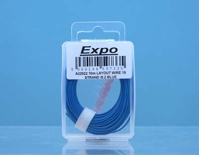 Expo Electrical 10 Meter Roll of 18/0.1mm Cable Blue (A22022)