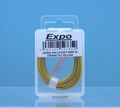Expo Electrical 10 Meter Roll of 18/0.1mm Cable Yellow (A22024)