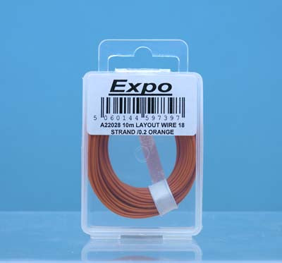 Expo Electrical 10 Meter Roll of 18/0.1mm Cable Orange (A22028)