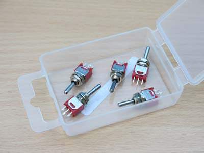 Expo Electrical Pack of 5 SPDT Biased Sub Miniature Switches (A28093)