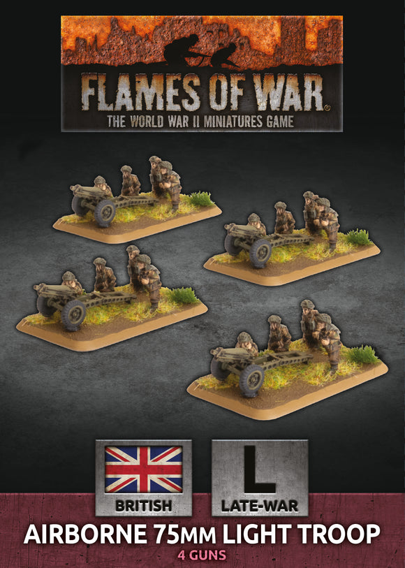 Flames of War Late War British Airborne 75mm Light Troop (BBX50)