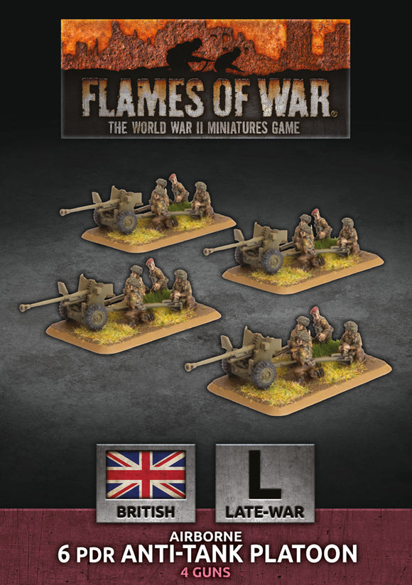 Flames of War Late War British Airborne 6 pdr Anti-Tank Platoon (BBX51)