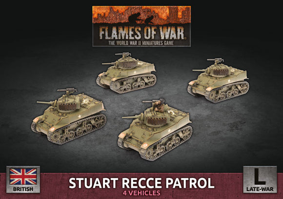 Flames of War Late War British Stuart Recce Armoured Troop (BBX58)