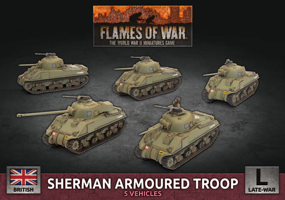 Flames of War Late War British Sherman Armoured Troop (BBX60)