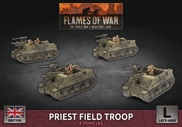 Flames of war Late War British Priest Field Troop (BBX64)