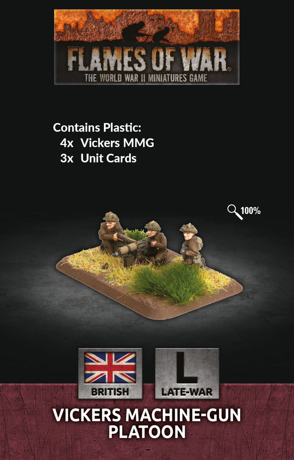 Flames of War Late War British Vickers MMG Platoon (BR728)