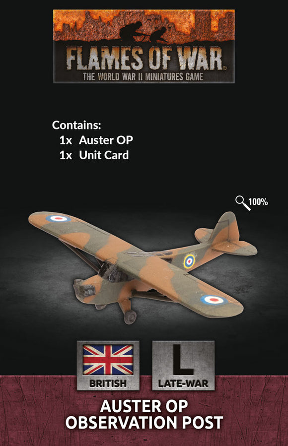 Flames of War Late War British Auster OP Observation Post (BR951)