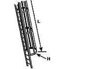 Plastruct G SCALE Caged Ladder per 1