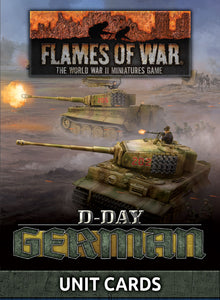 Flames of War Late War German "D-Day German" Unit Cards (FW263U)