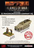 Flames of War Late War German Armoured SS Panzergrenadier Company HQ (GBX138)