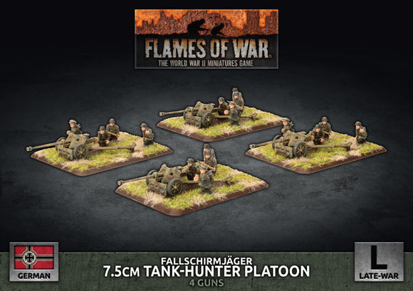 Flames of War Late War German Fallschirmjager 7.5cm Tank Hunter Platoon (GBX139)