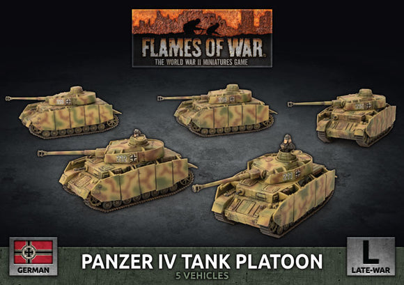 Flames of War Late War German Panzer IV Platoon (GBX142)
