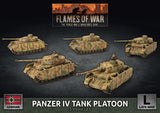 Flames of War Late War German Panzer IV Platoon (GBX142)