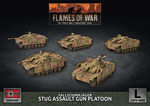 Flames of War Late War German StuG (Late) Assault Gun Platoon (GBX143)