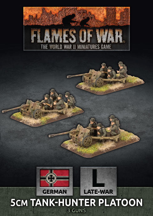 Flames of War Late War German 5cm Tank Hunter Platoon (GBX144)