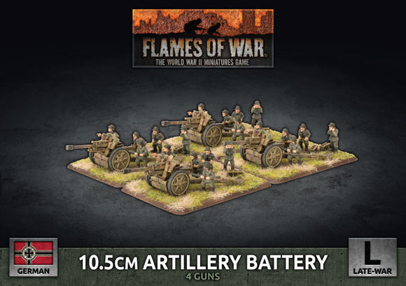 Flames of War Late War German 10.5cm Artillery Battery (GBX145)