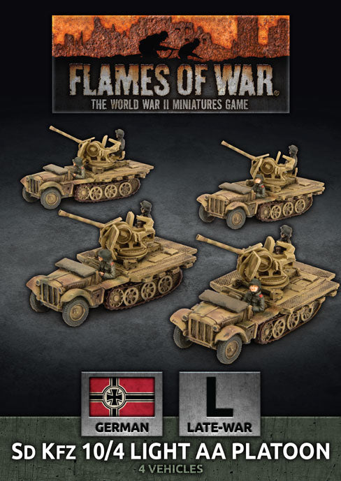 Flames of War Late War German SdKfz 10/4 Light AA Platoon (GBX147)