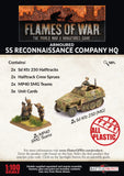 Flames of War Late War German SS Reconnaissance Company HQ (GBX153)