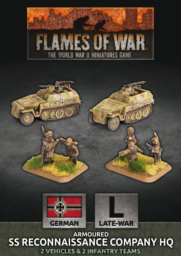 Flames of War Late War German SS Reconnaissance Company HQ (GBX153)