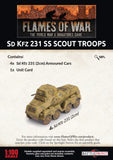 Flames of War Late War German Sd Kfz 231 SS Scout Troop (GBX154)