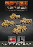 Flames of War Late War German Sd Kfz 231 SS Scout Troop (GBX154)