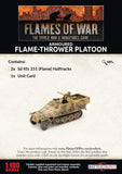Flames of War Late War German Sd Kfz 251 Flamethrower Platoon (GBX156)