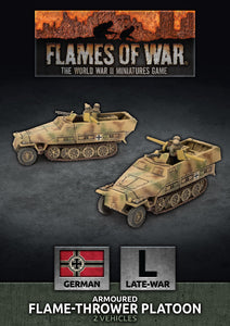 Flames of War Late War German Sd Kfz 251 Flamethrower Platoon (GBX156)