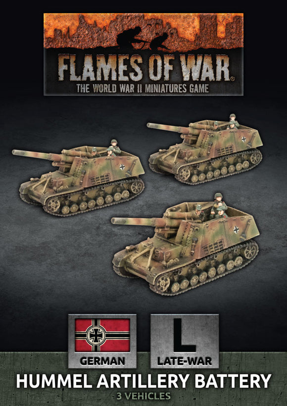 Flames of War Late War German Hummel 15cm SP Artillery Battery (GBX158)