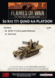Flames of War Late War German SdKfz 7/1 Quad AA Platoon (GBX159)