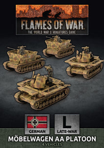 Flames of War Late War Mobelwagen 3.7cm AA Tank Platton (GBX174)