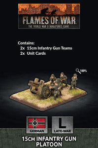 Flames of War Late War German 15cm Infantry Gun Platoon (GE570)