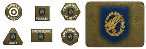 Flames of War Late War Fallschirmjager Tokens & Objectives (GE907)