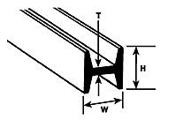 Plastruct HFS-8 H Section per 5