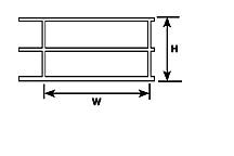 Plastruct G SCALE Hand Rail per 1