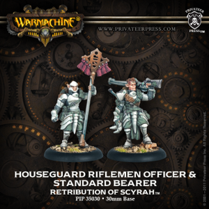 Retribution of Scyrah Houseguard Rifleman Officer & Standard Bearer (2) (PIP 35030)